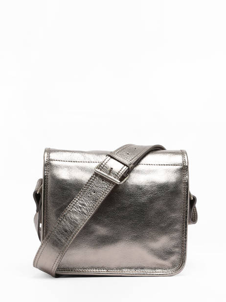 Leather La Sacoche Crossbody Bag Paul marius Silver vintage S other view 4