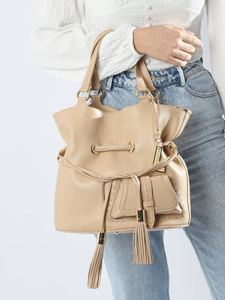 Medium Bucket Bag Premier Flirt Lancel Beige premier flirt A10110 other view 1