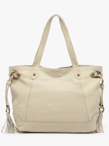 Sac Porté épaule A4 Cow Cuir Basilic pepper Beige cow 155N