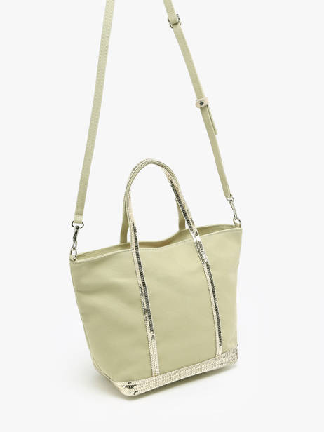 Petit Cabas Zippé Paillettes Vanessa bruno Vert cabas 1V40435 vue secondaire 2
