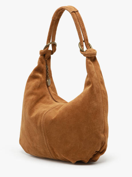 Sac Porté épaule Velvet Cuir Milano Marron velvet VE24111 vue secondaire 2