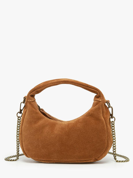 Sac Bandoulière Velvet Cuir Milano Orange velvet VE24113