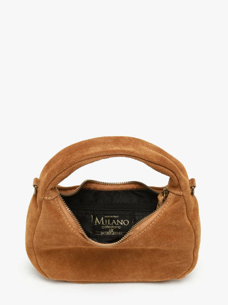 Sac Bandoulière Velvet Cuir Milano Orange velvet VE24113 vue secondaire 3
