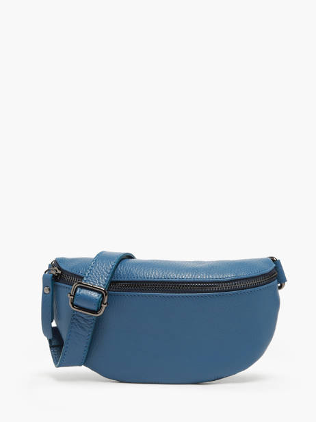 Leather Caviar Belt Bag Milano Blue caviar CA19091B