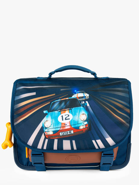 Cartable 2 Compartiments Stones and bones Bleu boys B