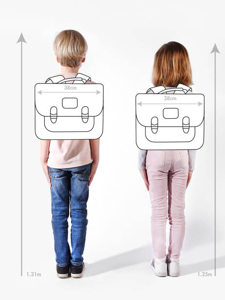 Cartable 2 Compartiments Stones and bones Multicolore girls G vue secondaire 1