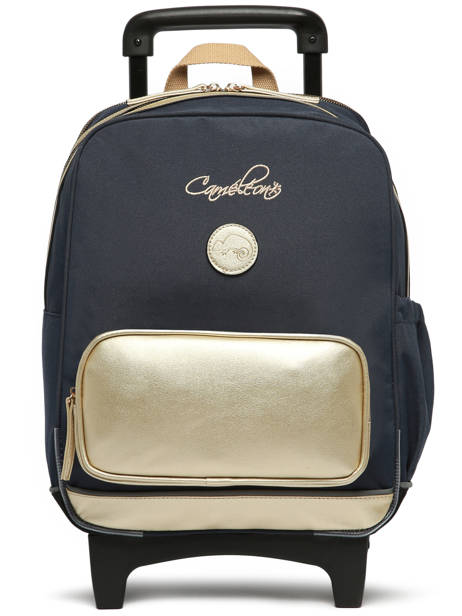 2-compartment Wheeled Schoolbag Cameleon Blue vintage fantasy SR40 other view 8