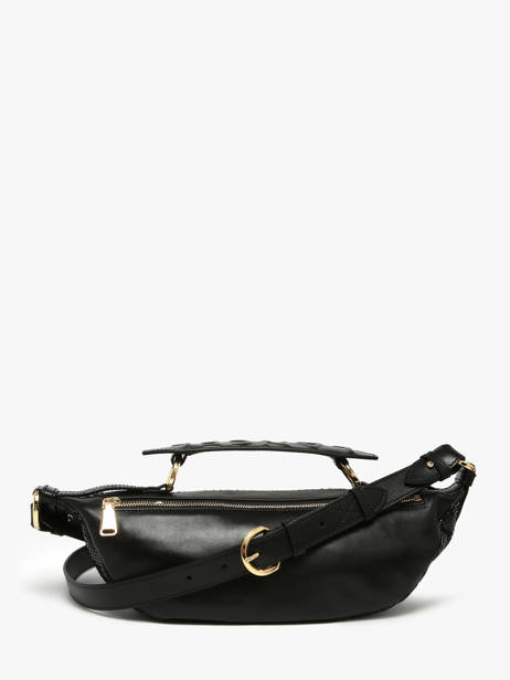 Leather Origami Python Crossbody Bag Lancel Black origami A13260 other view 4