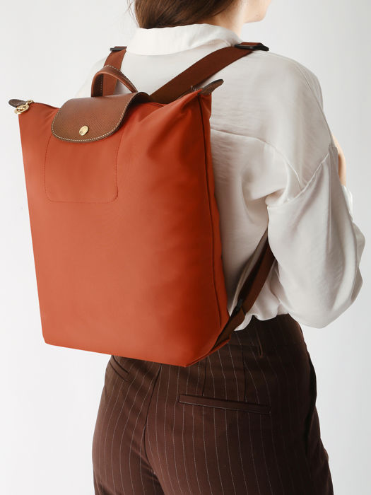 Longchamp Le pliage original Backpack Orange