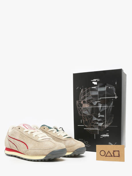 Sneakers In Leather Puma Beige men 40364301 other view 3