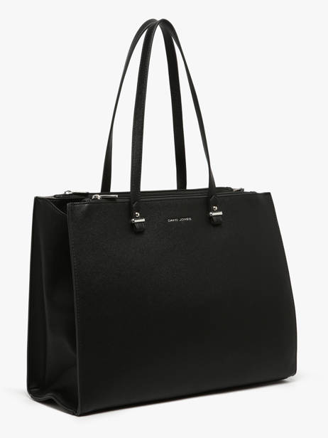 Sac Porté épaule A4 Saffiano David jones Noir saffiano 4N vue secondaire 1
