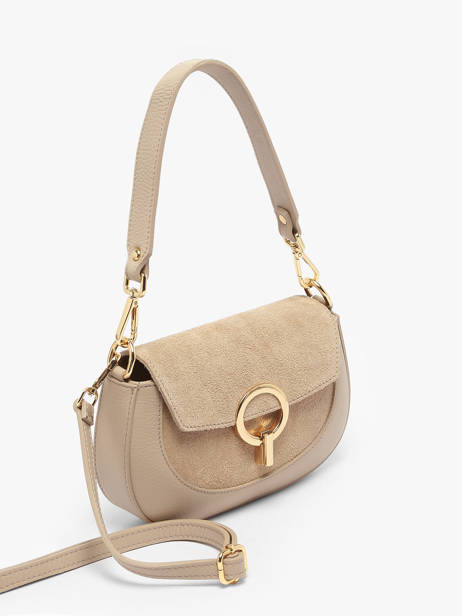 Sac Bandoulière Velvet Caviar Cuir Milano Beige velvet caviar VC25068 vue secondaire 2