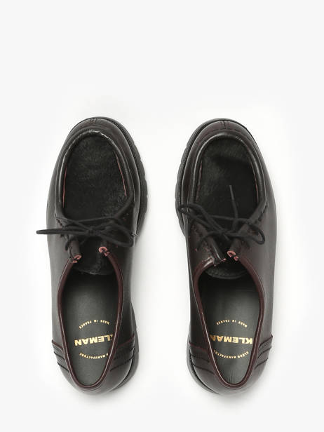 Chaussures Derbies En Cuir Kleman Rouge women PADRINI vue secondaire 4
