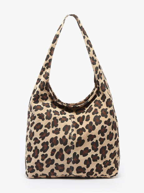 Sac Porté épaule Velvet Leopardo Milano Beige velvet leopardo VL25065 vue secondaire 4