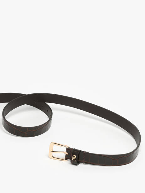 Ceinture Tommy hilfiger Marron th libre AW17975 vue secondaire 3