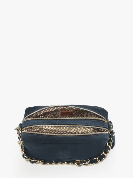 Sac Bandoulière Vintage Cuir Mila louise Bleu vintage 23673V vue secondaire 3