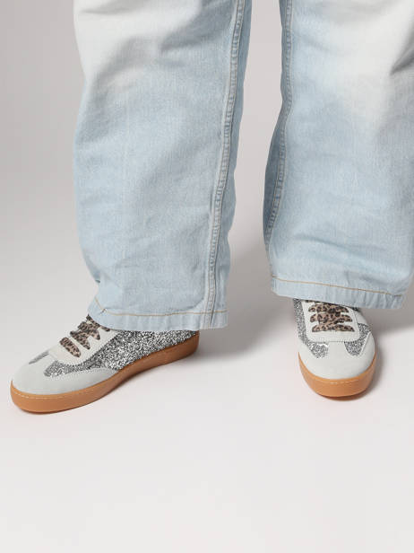 Sneakers Berlin En Cuir Victoria Argent women 1126223 vue secondaire 1