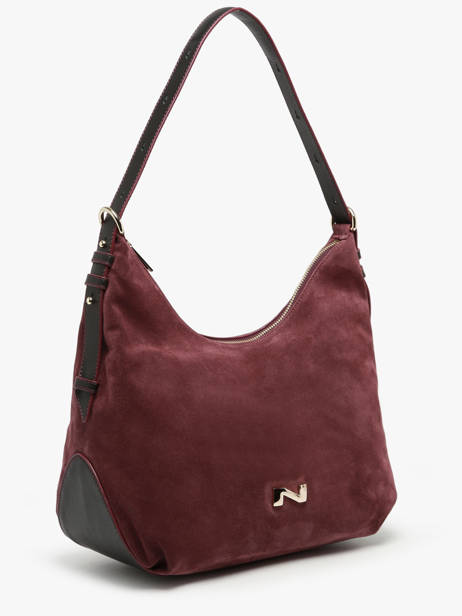 Sac Porté épaule Carrie En Cuir Daim Nathan baume Violet vogue 1 vue secondaire 2