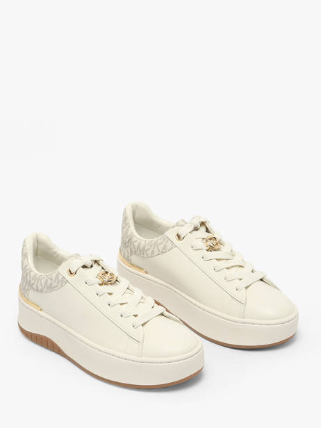 Sneakers En Cuir Michael kors Blanc women TFS6L150 vue secondaire 1