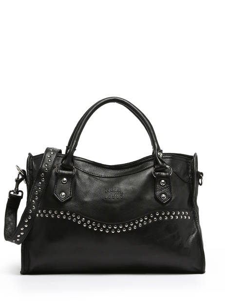 Sac Porté Main Cuir Basilic pepper Noir glam BGLA22 vue secondaire 1