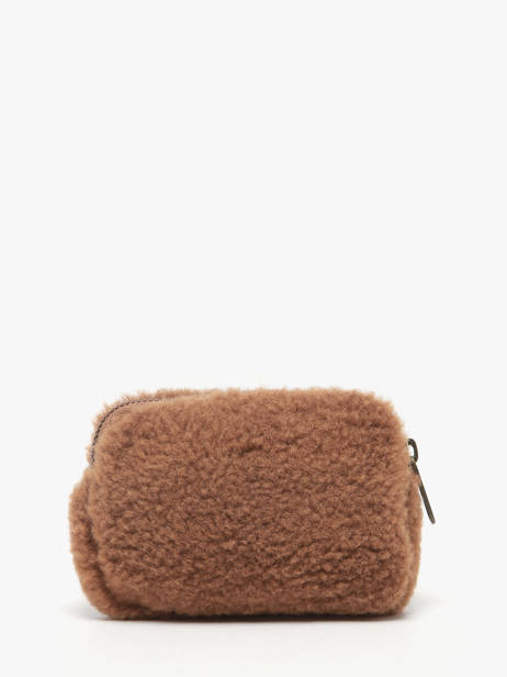 Porte-monnaie Hindbag Marron teddy TE vue secondaire 2