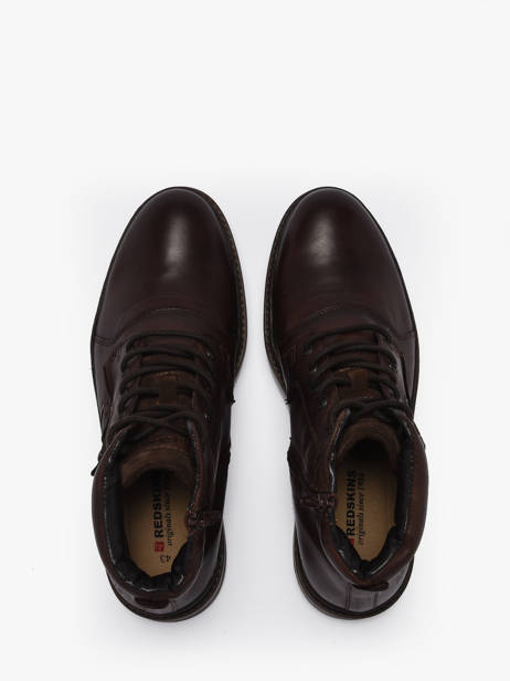 Boots En Cuir Redskins Marron men TRIOMPHE vue secondaire 3