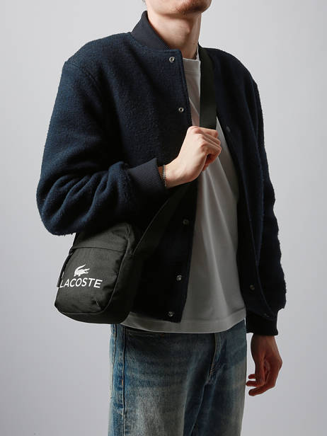 Sac Bandoulière Lacoste Noir zt NU5181ZT vue secondaire 1