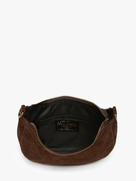 Sac Porté épaule Mucca Cuir Milano Marron mucca VM25064 vue secondaire 3