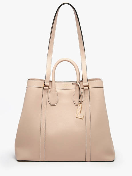 Cabas Belleville Cuir Lancel Beige belleville A13738 vue secondaire 2