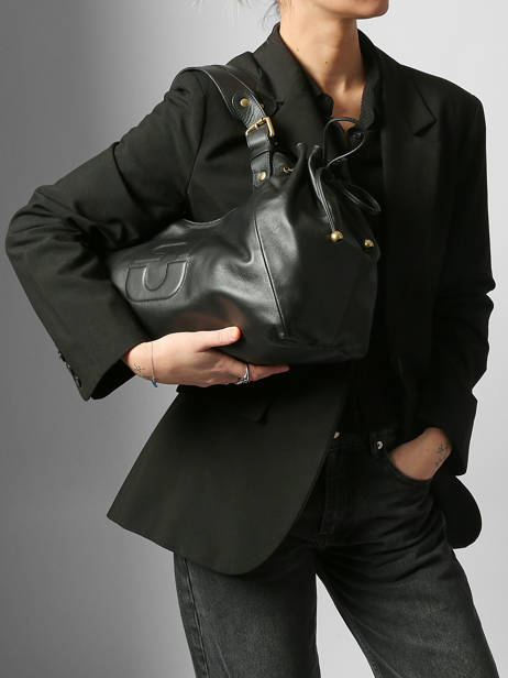 Sac Porté épaule Chiara Cuir Gerard darel Noir chiara DCS84420 vue secondaire 1