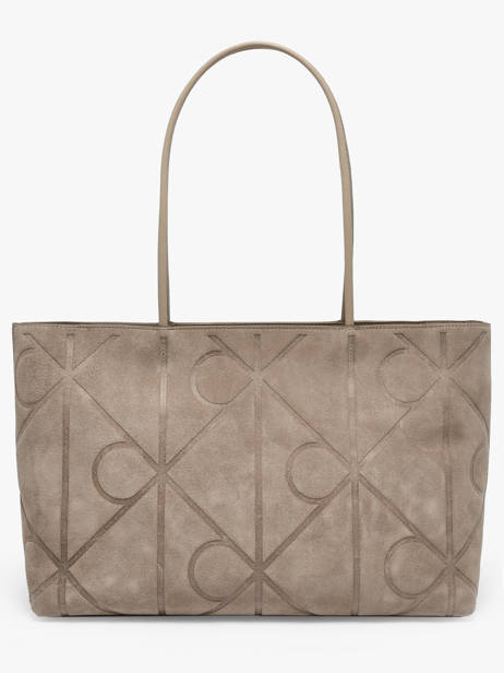 Sac Porté épaule Embossed Emblem Aspect Daim Calvin klein jeans Beige embossed emblem 4F3334G vue secondaire 3