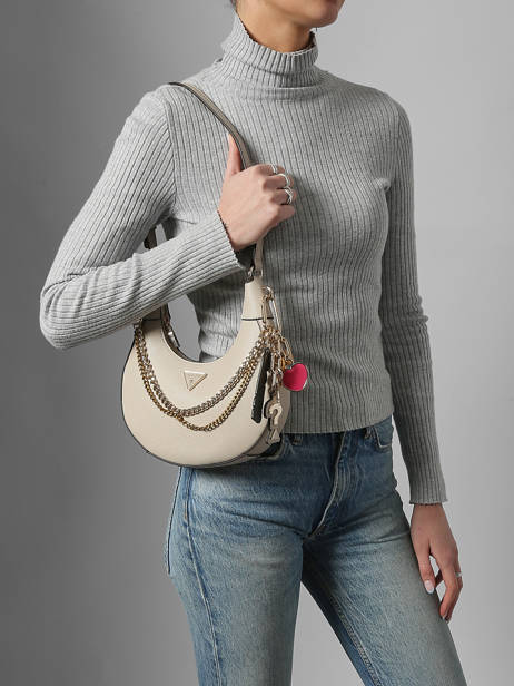Sac Bandoulière Davina Guess Beige davina BG989918 vue secondaire 1