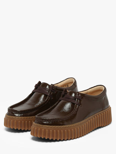 Chaussures Derbies Plateforme En Cuir Clarks Marron women 26186667 vue secondaire 1