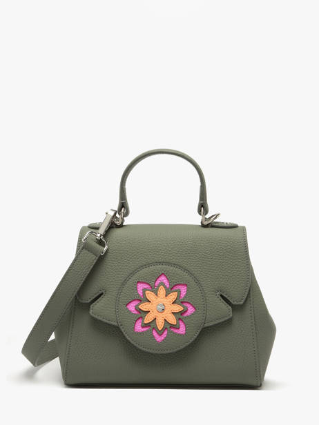 Sac Porté Main Yumi Mandala Cuir Nathan baume Vert mandala 4M