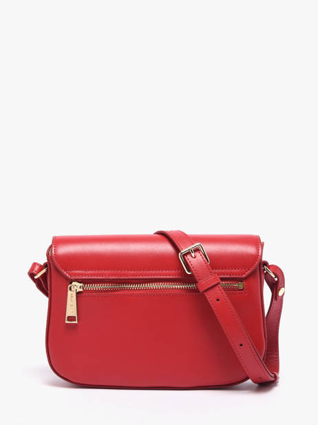 Sac Bandoulière Paris Philos Cuir Lancaster Rouge paris philos 81 vue secondaire 4