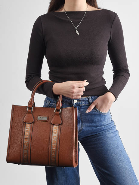 Sac Porté Main Clarence Ted lapidus Marron clarence AV51101 vue secondaire 1