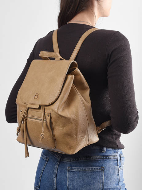 Sac à Dos Lulu castagnette Beige bride ALEXIANE vue secondaire 1