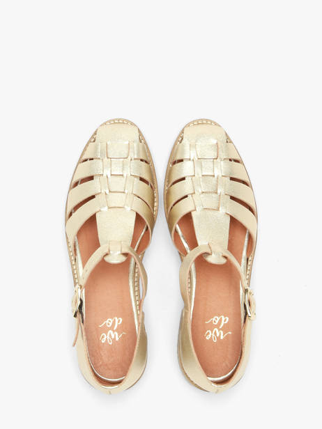 Sandales En Cuir We do Or women 45255A04 vue secondaire 3