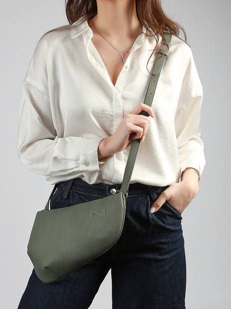 Sac Bandoulière Large City Perle Cuir Nathan baume Vert n city 1 vue secondaire 1