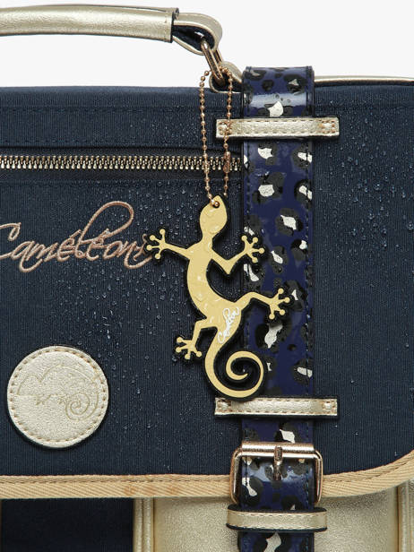 Cartable 2 Compartiments Cameleon Bleu vintage fantasy PBVGCA35 vue secondaire 6
