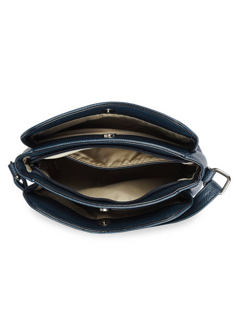 Sac Bandoulière Grained Miniprix Bleu grained F2516 vue secondaire 3